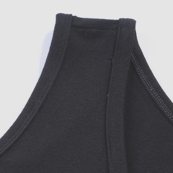 NWT Black Tank Top With Aztec Patterned Pocket - Picture 4 of 9